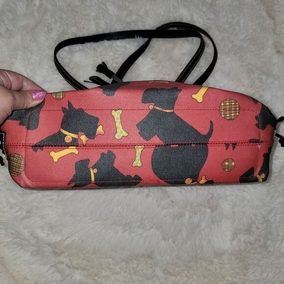 Dooney & Bourke Scottie dog coated canvas handbag purse vintage - Picture 15 of 16
